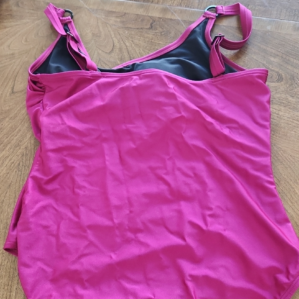 DKNY Fuchsia One Piece Swimsuit - Picture 2 of 4